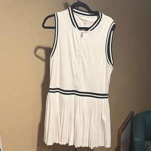 Varley White Tank Top with Black Trim